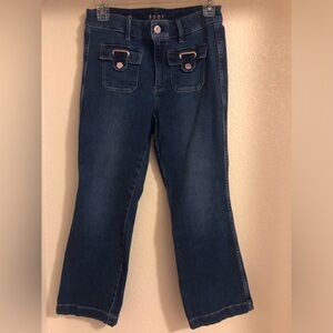 White House Black Market -Boot Crop Blue Denim Jean Pants Tag Size 4s